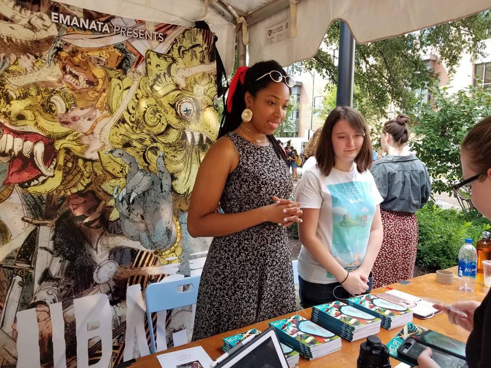 Emanata students tabling for an event